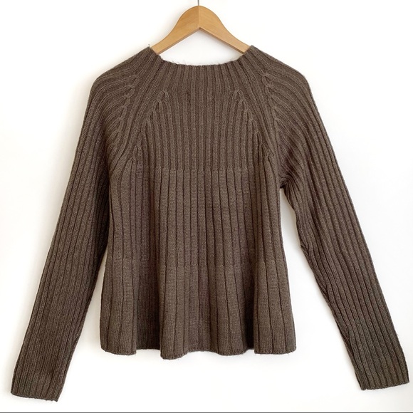 Cupio A-lined Ribbed Knit Sweater Size M - Picture 2 of 6